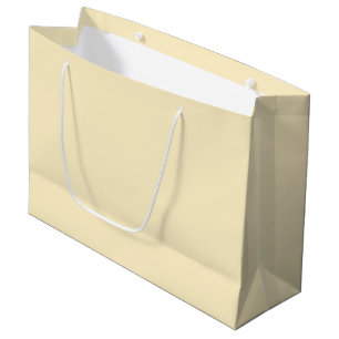 Pale Buttercup Yellow Solid Colour Large Gift Bag