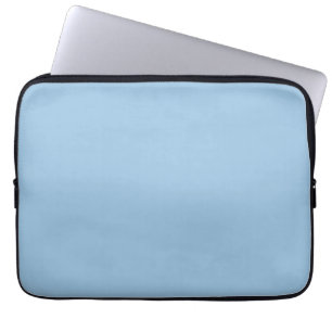Pale Cerulean Solid Color Laptop Sleeve