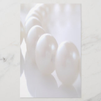 Pale Classic Pearls Wedding Stationery
