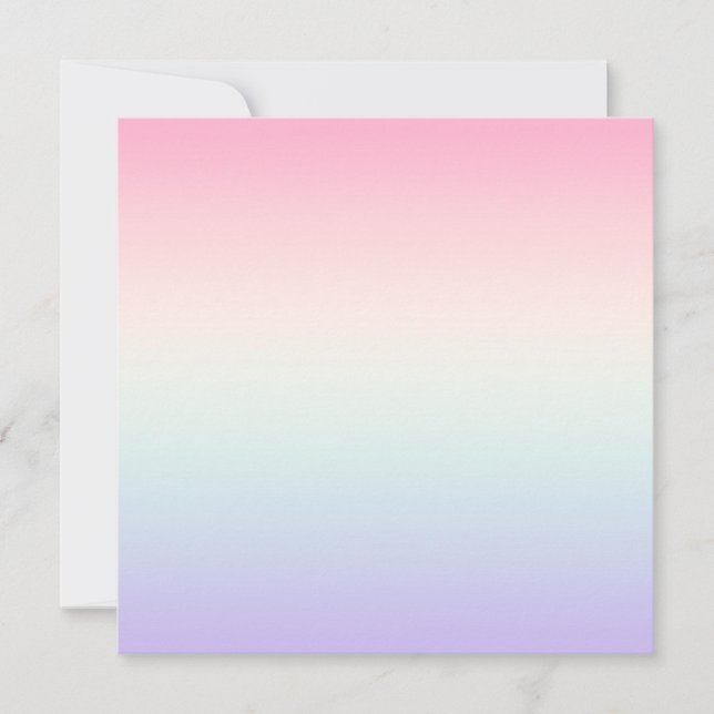 Pale colourful gradient background card (Front)