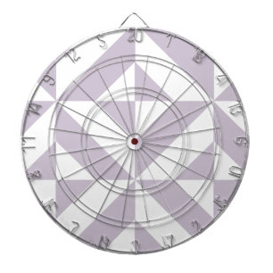Pale Cool Grape Geometric Deco Cube Pattern Dartboard
