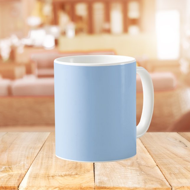 Pale Cornflower Blue Solid Colour Coffee Mug (Creator Uploaded)