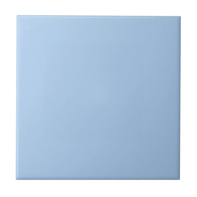 Pale Cornflower Blue Solid Colour Tile (Front)