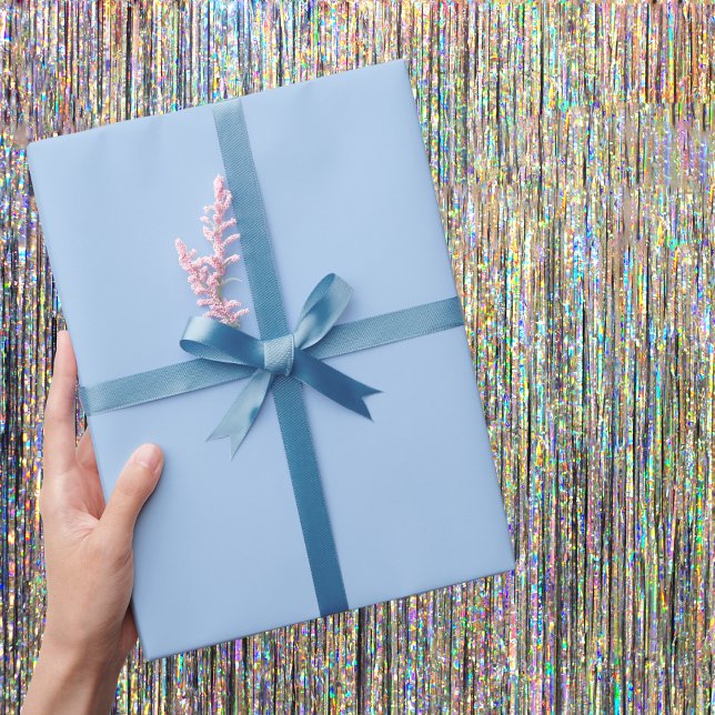 Pale Cornflower Blue Solid Colour Wrapping Paper (Creator Uploaded)