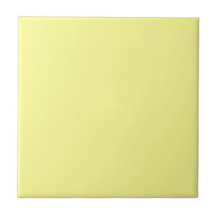 Pale Daffodil Solid Colour Classic Elegant Tile