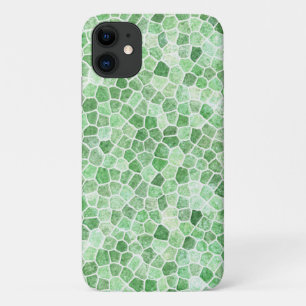 Pale Emerald and Pistachio Cobbled Patchwork Case-Mate iPhone Case