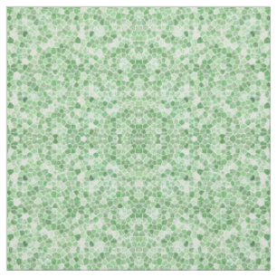 Pale Emerald and Pistachio Cobbled Patchwork Fabric