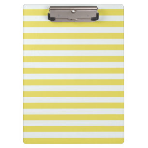 Pale Gold and White Stripes by Shirley Taylor Clipboard