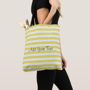 Pale Gold and White Stripes by Shirley Taylor Tote Bag