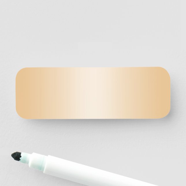 Pale Gold Gradient Name Tag (In Situ)
