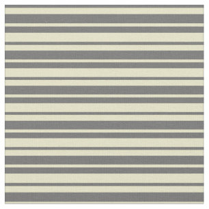 Pale Goldenrod and Dim Grey Coloured Pattern Fabric
