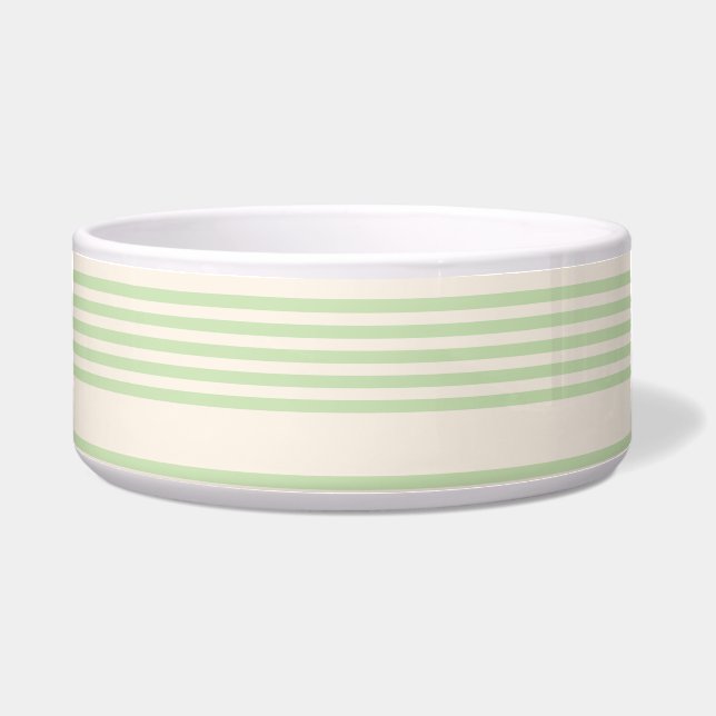 Pale green and beige five stripes pattern (Front)