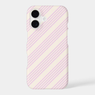 Pale green and beige five stripes pattern iPhone 1