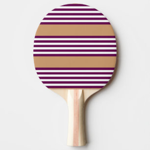Pale green and beige five stripes pattern ping pon pong paddle