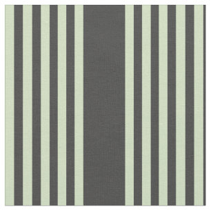 Pale green and charcoal five stripes pattern fabric
