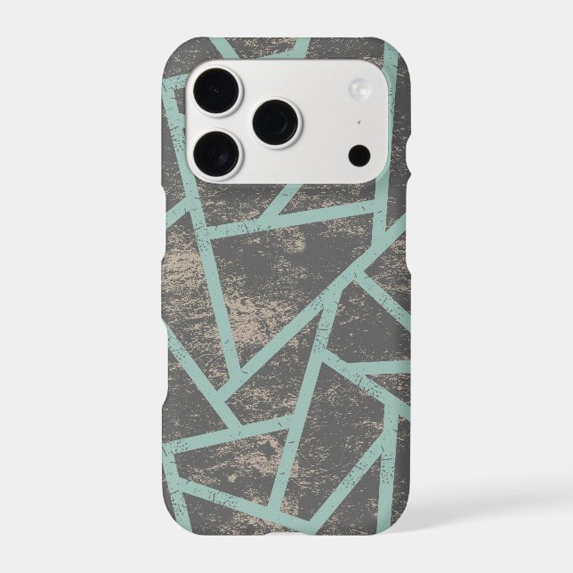 Pale green and grey mosaic pattern (Back)