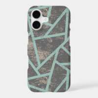 Pale green and grey mosaic pattern