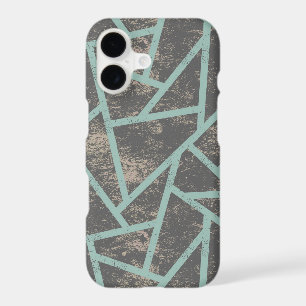Pale green and grey mosaic pattern