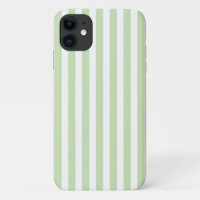 Pale green and white candy stripes