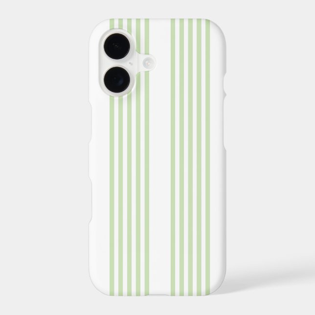 Pale green and white five stripes pattern (Back)