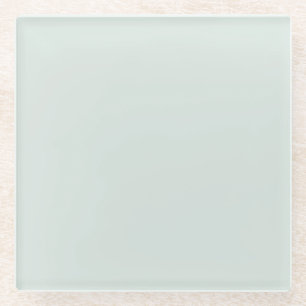 Pale Green-Blue Solid Colour - 2022 Colour - Hue Glass Coaster