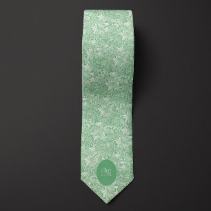 Pale Green Botanical Tie