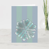 Pale Green Lavender Plastic Snowflake