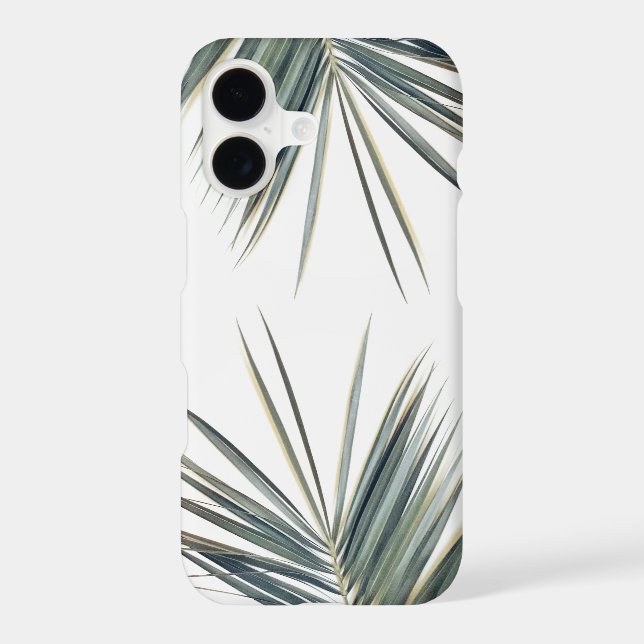 Pale Green Palm Tree Leaf iPhone 11 Case (Back)