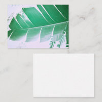 Pale Green Pastel Banana Tree Leaf