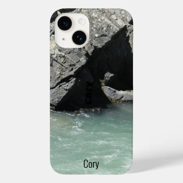 Pale Green River Sheer Granite Cliffs Case-Mate iPhone Case (Back)