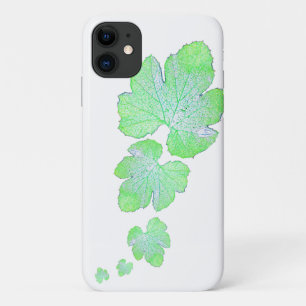 Pale Green Squash Leaf Texture iPhone 11 Case