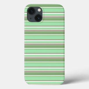 Pale green stripes Case-Mate iPhone case