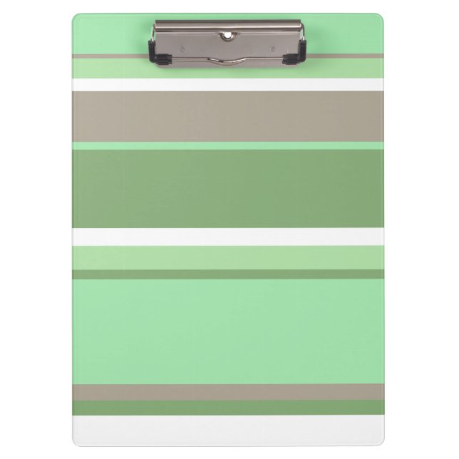 Pale green stripes clipboard (Front)