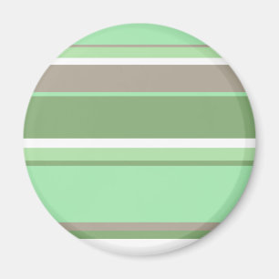 Pale green stripes magnet