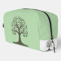 🌳 Pale Green Tree of Life Toiletry Bag -Travel 🧼