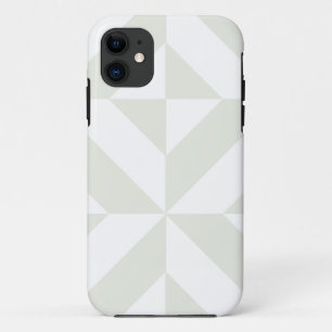 Pale Grey Geometric Deco Cube Pattern Case-Mate iPhone Case