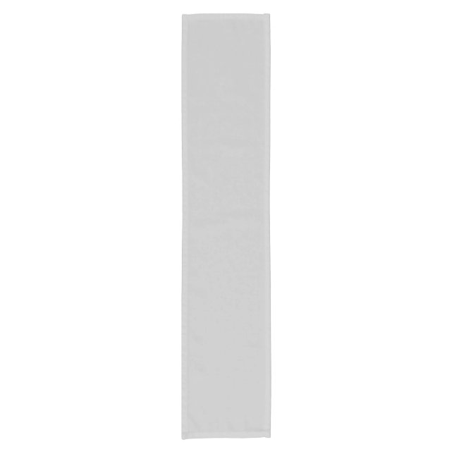 Pale Grey Geometric Pattern - Summer Decor Short Table Runner (Front)