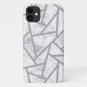 Pale grey mosaic pattern Case-Mate iPhone case