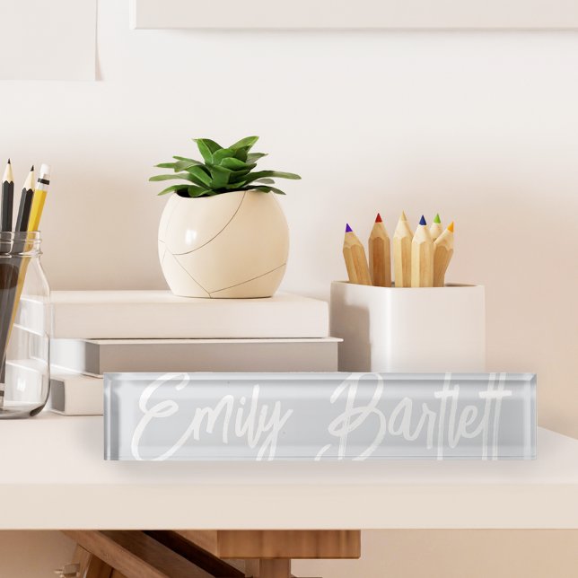 Pale Grey Oversized Handwritten Nameplate (Creator Uploaded)