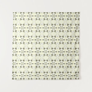 Pale grey-pink ornament. tapestry