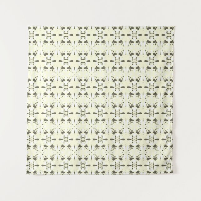 Pale grey-pink ornament. tapestry (Front)