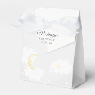 Pale Grey Twinkle Little Star Sky Baby Shower Favour Box