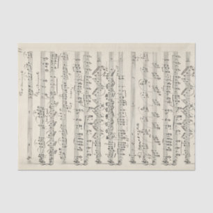 Pale Handwritten Vintage Sheet Music