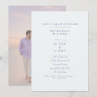  Pale Lavender Couple Photo Rehearsal Dinner