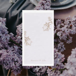 Pale Lavender Personalised Chinoiserie  Napkin