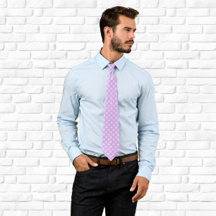 Pale Lavender Polka Dot Tie