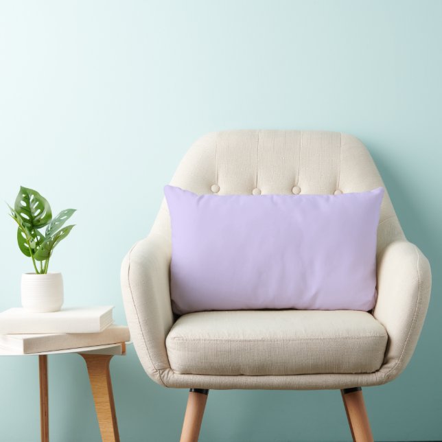 Pale Lavender Solid Colour Lumbar Cushion (Chair)