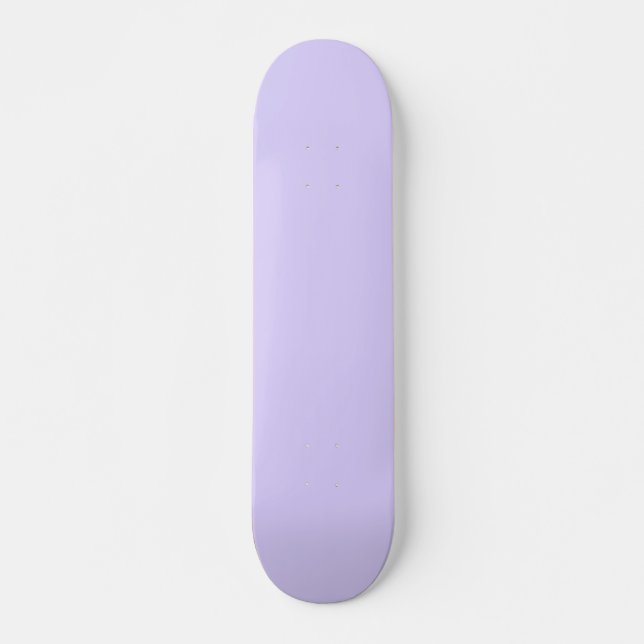 Pale Lavender Solid Colour Skateboard (Front)