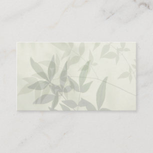 pale leaves business card