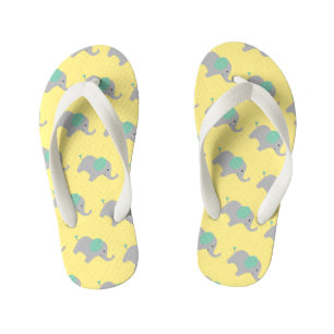 Pale Lemon Baby Elephant Parade Kid's Jandals